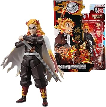 Bandai - Ultimate Legends HD - Figura de acción Demon Slayer 12 cm - Kyojiro Rengoku - Licencia Oficial Demon Slayer - Figura articulada Rengoku - Juguete para niños 4 años y + - VE88964